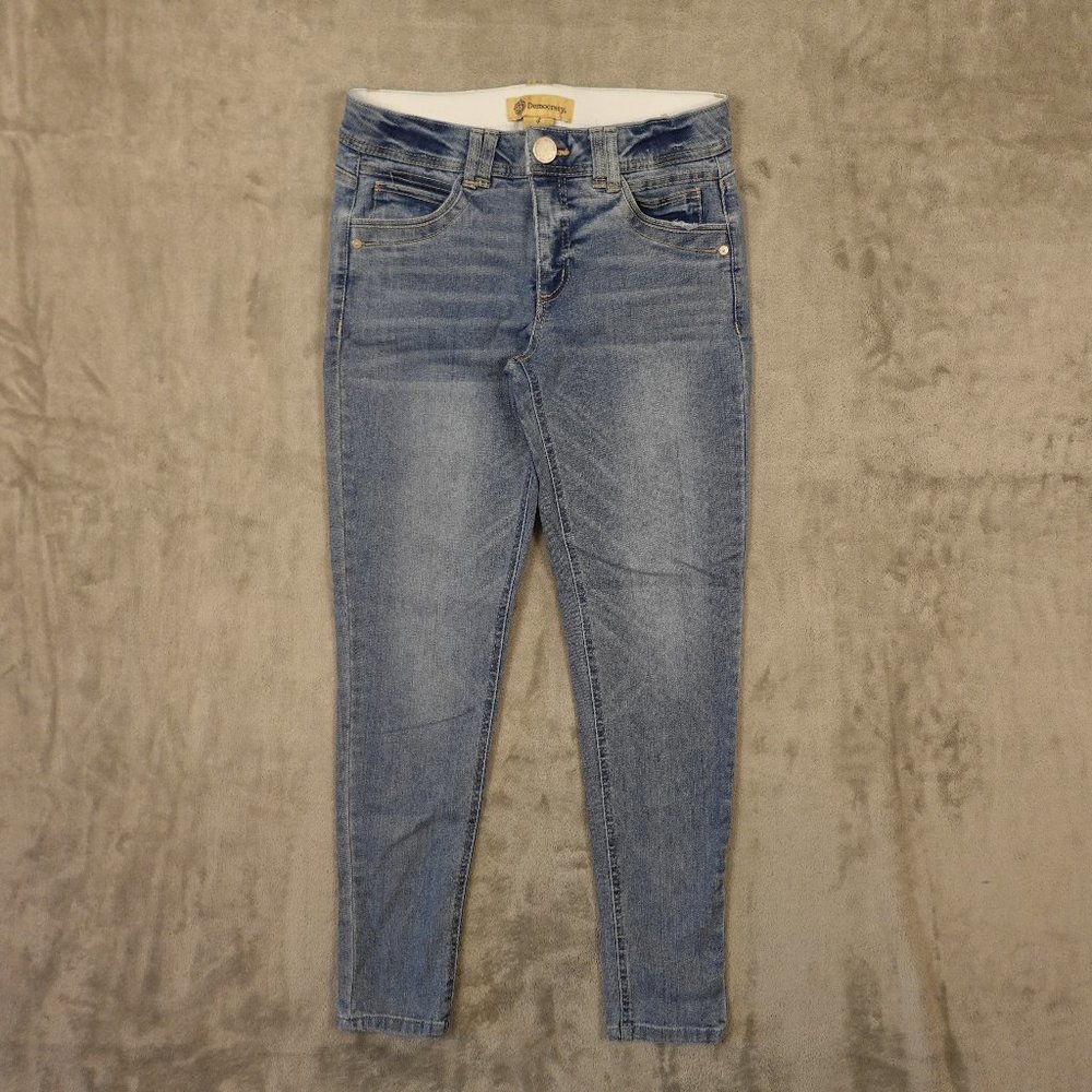 Democracy jeans Ab Technology‎ mid rise skinny women's 4 light wash blue